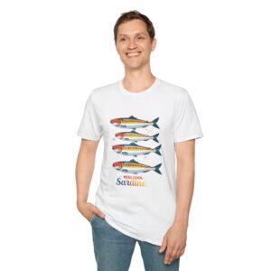 Reel Cool dad Sardine T-Shirt | Funny Fishing Tee, Unisex Graphic Shirt, Father's day gift, Gift for Fishermen, Fishing Lover Apparel, Casual Wear