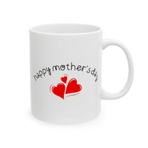 Happy Mother's Day Ceramic Mug, Gift for Mom, Heart Design Coffee Cup, Mother's Day Celebration, Housewarming Gift, Unique Mother's [...]