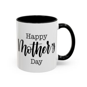 Happy Mother's Day Coffee Mug, Gift for Mom, Tea Cup, Custom Mug, Mother's Day Present, Multi-color Handle Mug