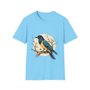 Black Crow Artsy Unisex T-Shirt, Nature Lover Gift, Bird Enthusiast Apparel, Graphic Tee for Any Occasion