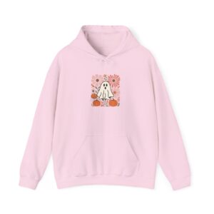 cute floral ghost & pumpkins hoodie